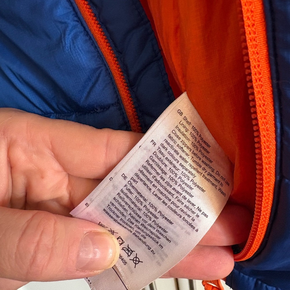 Helly Hansen Helly Hansen Kid's Arctic Puffy Jacket | Blue Orange - Picture 5 of 5